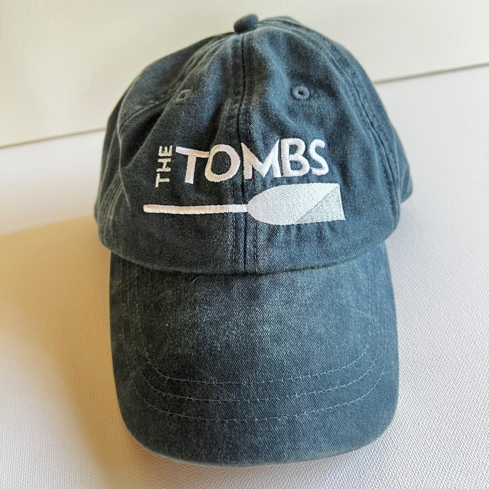 Adams The Tombs Georgetown Restaurant Hat Navy Blue Embroidered Baseball Cap